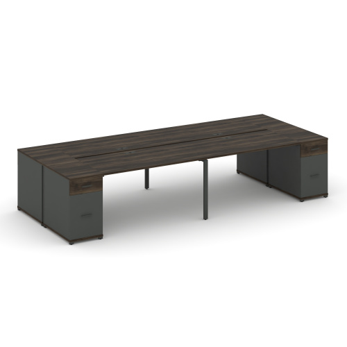 Бенч-система на 4 места с 2 опорными тумбами Concept CN.DRS-430 фото 3