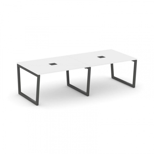 Style Project Стол переговорный SN-5T2.SPRG-042 Акация Лорка/Металл Антрацит/Заглушка Металл Антраци фото 26