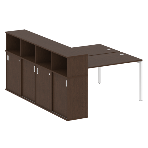 Бенч-система с шкафом-купе на П-обр. м/к Metal System Quattro 40БП.РС-СШК-4.3 фото 5