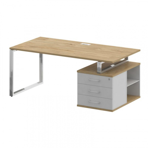 Стол руководителя с опорной тумбой Shift SK.SRT-180 (R) фото 2