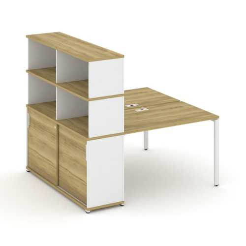 Бенч-система с опорным шкафом-купе с надставкой Concept CN.DRS-242 фото 11