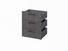 Комплект из 3 ящиков, фасады ЛМДФ FB-124.G