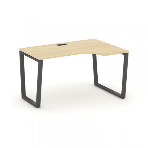 Style Project Стол рабочий эргоном. SN-6T2.SPA-022(R) Акация Лорка/Металл Антрацит/Заглушка Пластик фото 28