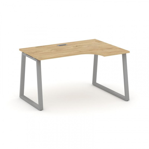 Style Project Стол рабочий эргоном. SN-6T1.SPA-021(R) Акация Лорка/Металл Антрацит/Заглушка Пластик фото 2