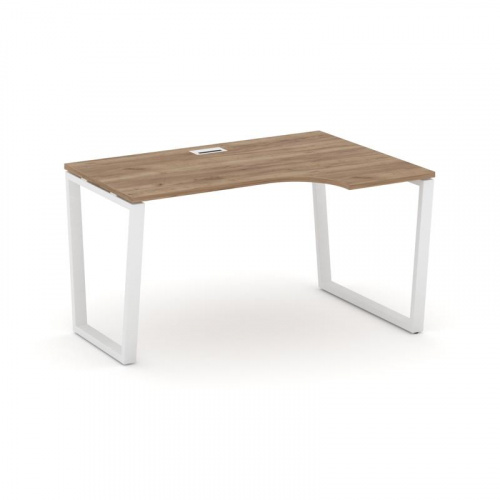 Style Project Стол рабочий эргоном. SN-6T2.SPA-022(R) Акация Лорка/Металл Антрацит/Заглушка Пластик фото 11