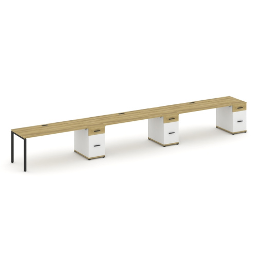 Бенч-система на 3 места с 3 опорными тумбами Concept CN.ORS-448 фото 6