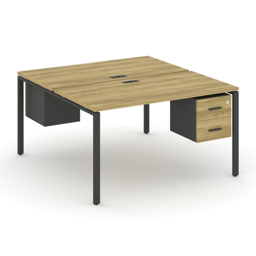 Бенч-система на 2 места с подвесными тумбами Concept CN.DRS-113 фото 4