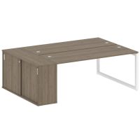 Бенч-система с шкафом-купе на О-обр. м/к Metal System Quattro 50БО.РС-СШК-1.5